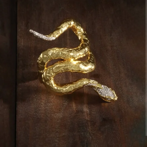 Alexis Bittar Women's statement snake cuff bracelet ✨🐍 - Picture 2 of 6